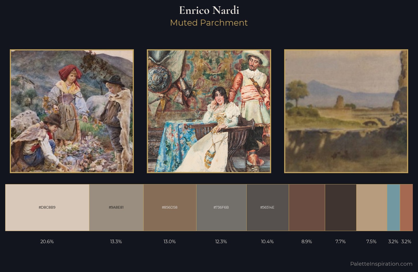 Enrico Nardi Palette 5 — Muted Parchment