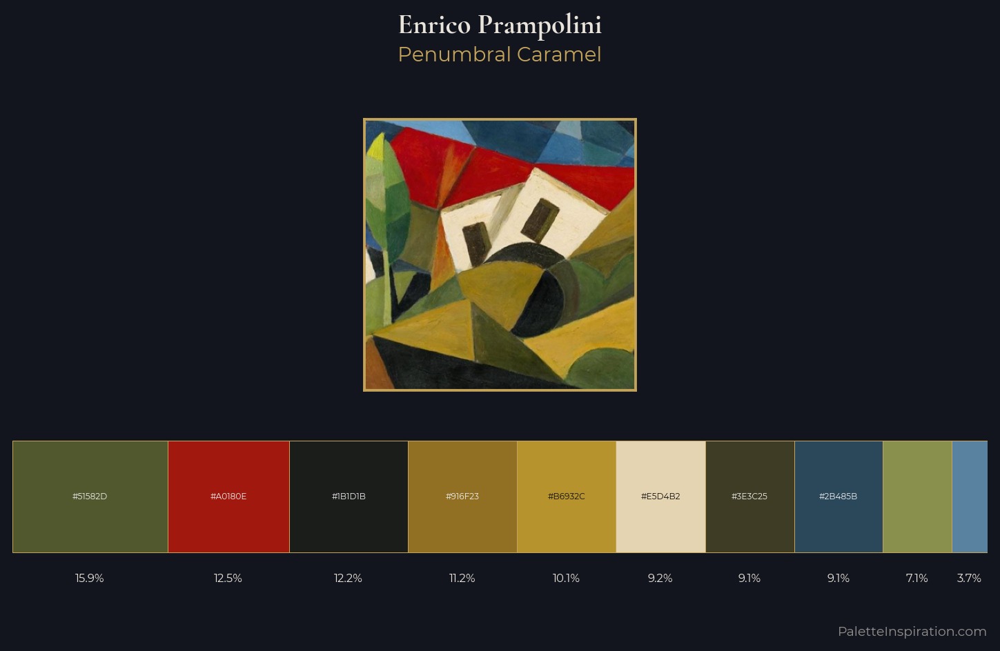 Enrico Prampolini Palette 3 — Penumbral Caramel