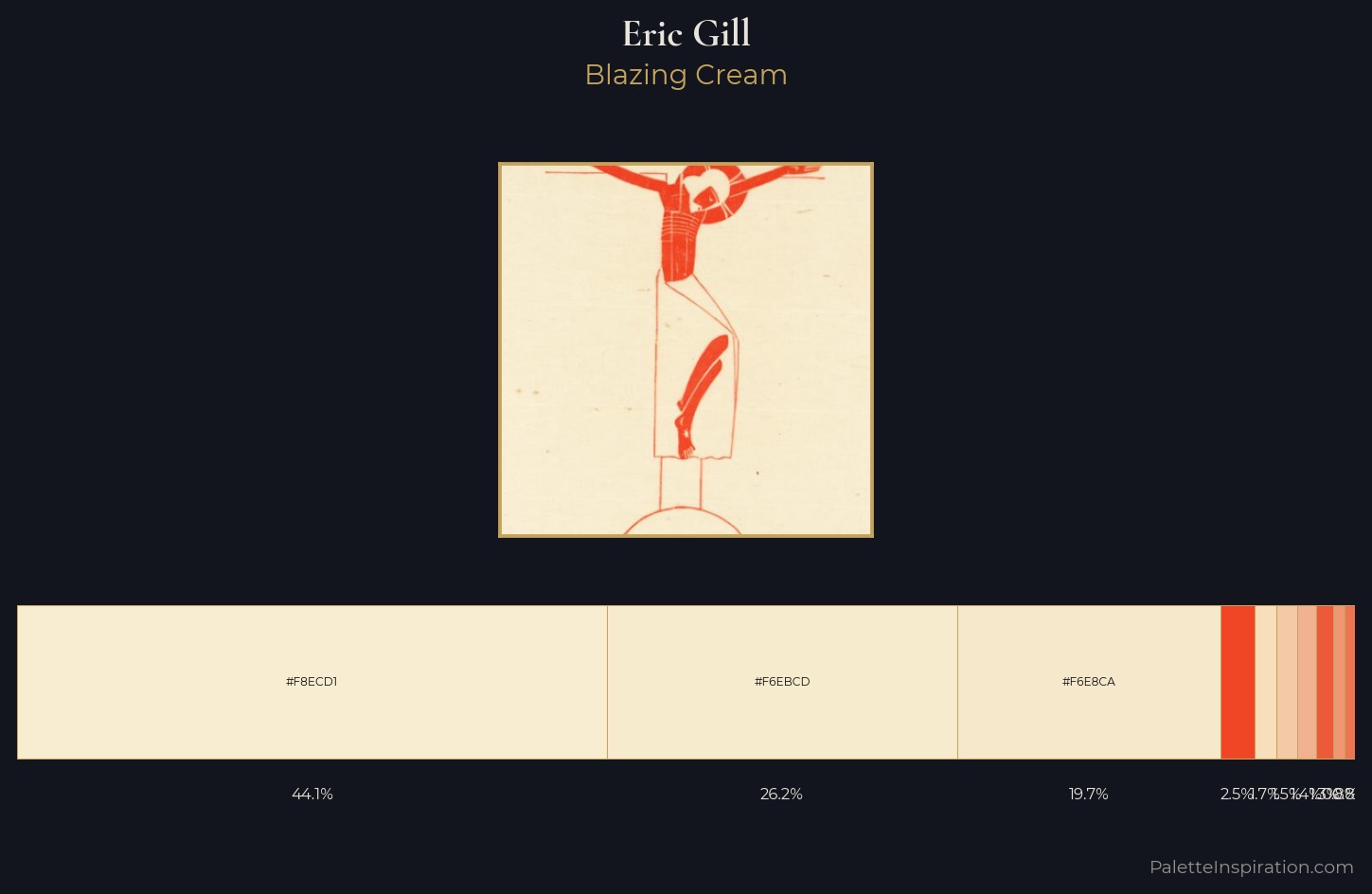 Eric Gill Palette 1 — Blazing Cream