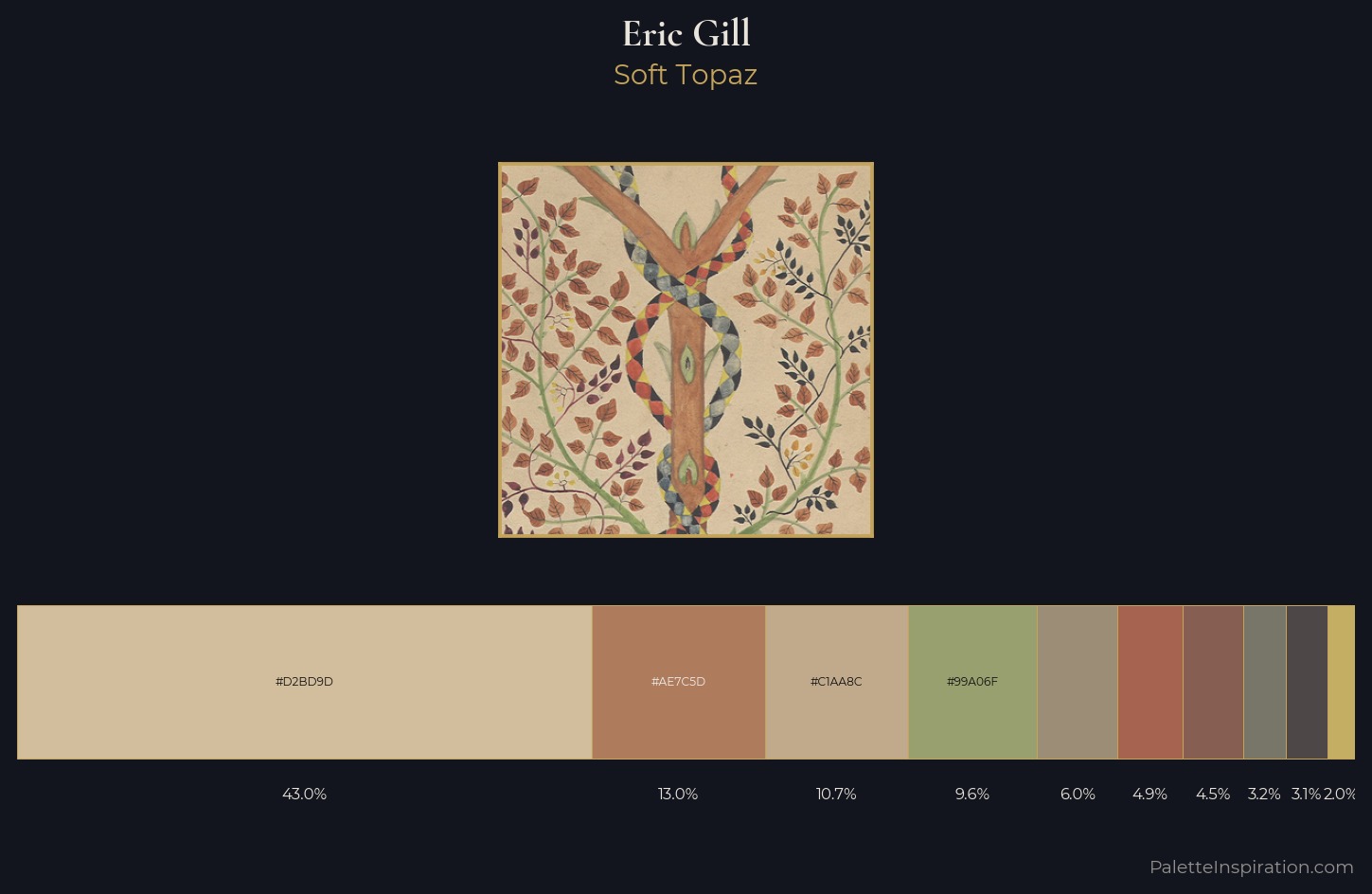 Eric Gill Palette 3 — Soft Topaz