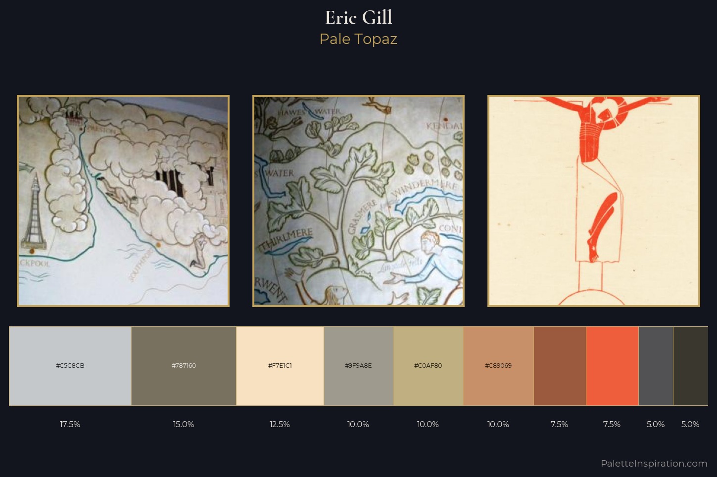Eric Gill Master Palette — Pale Topaz