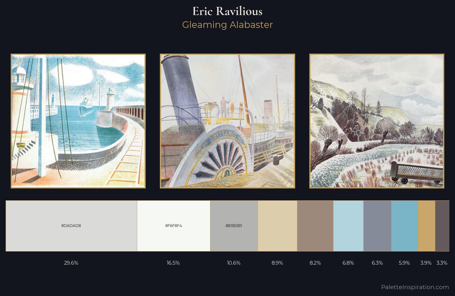 Eric Ravilious Palette 1 — Gleaming Alabaster