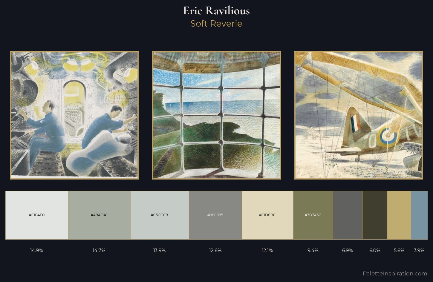 Eric Ravilious Palette 3 — Soft Reverie