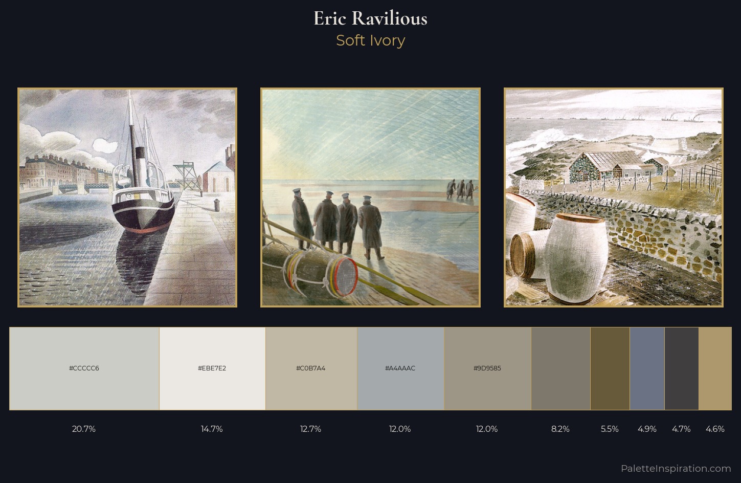 Eric Ravilious Palette 4 — Soft Ivory