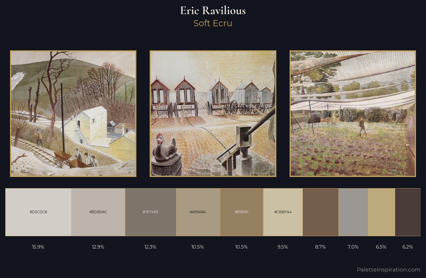 Eric Ravilious Palette 5 — Soft Ecru