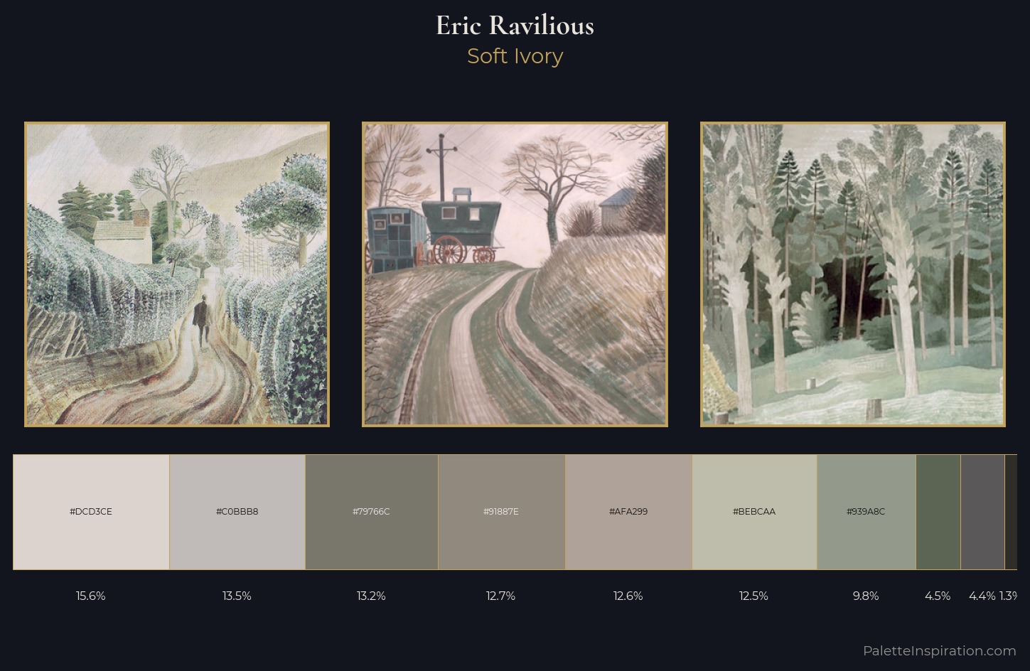 Eric Ravilious Palette 6 — Soft Ivory