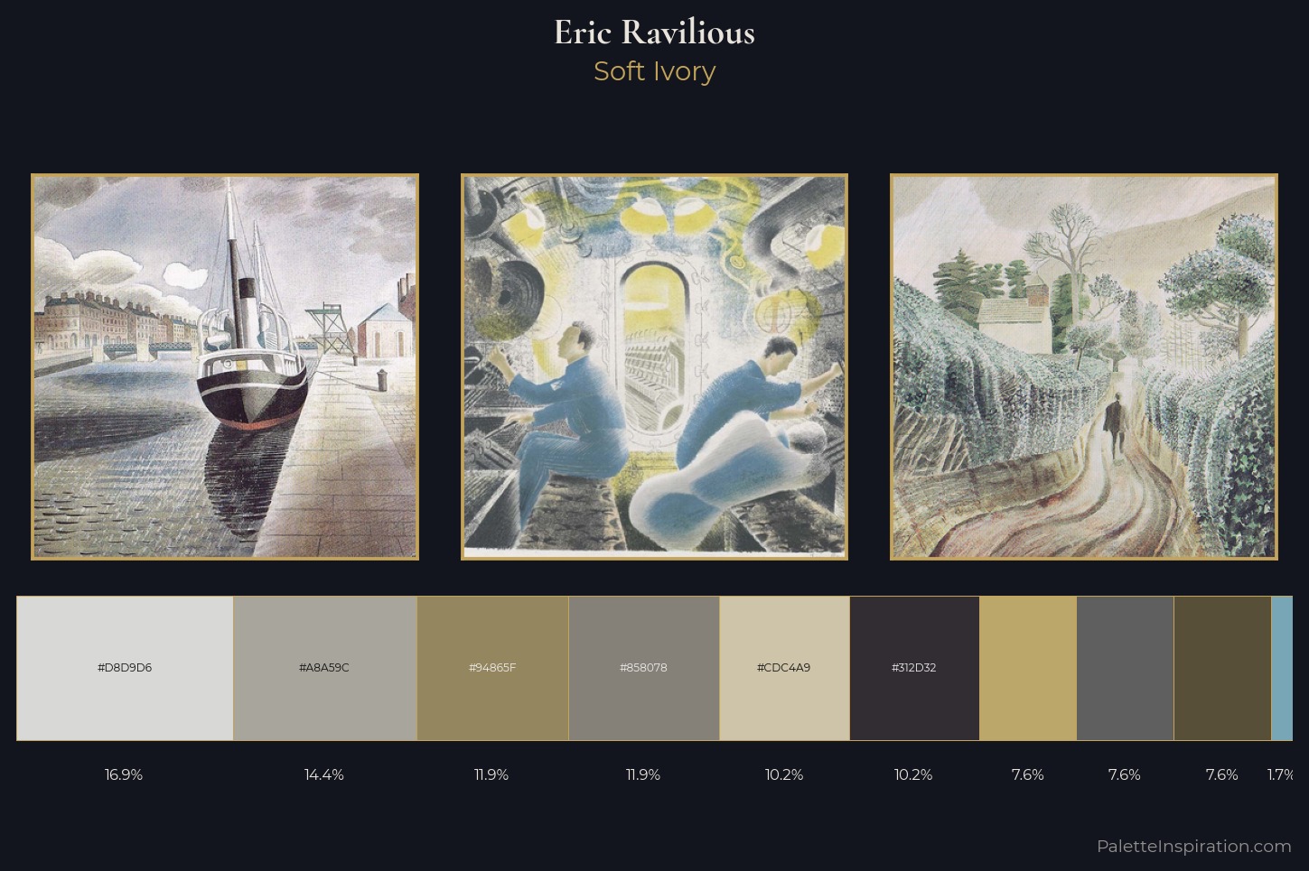 Eric Ravilious Master Palette — Soft Ivory