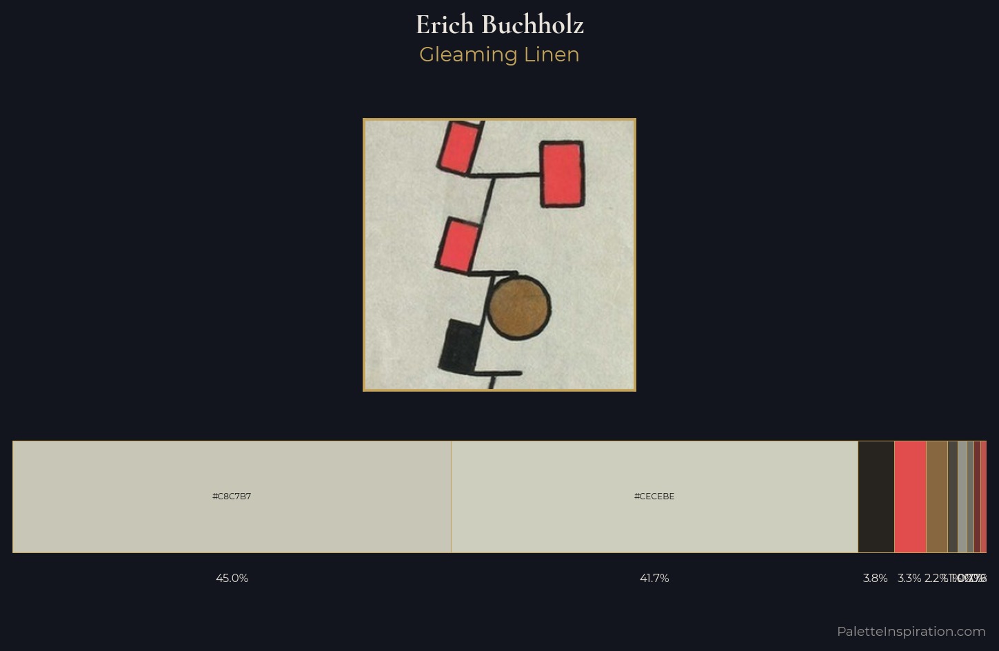 Erich Buchholz Palette 3 — Gleaming Linen