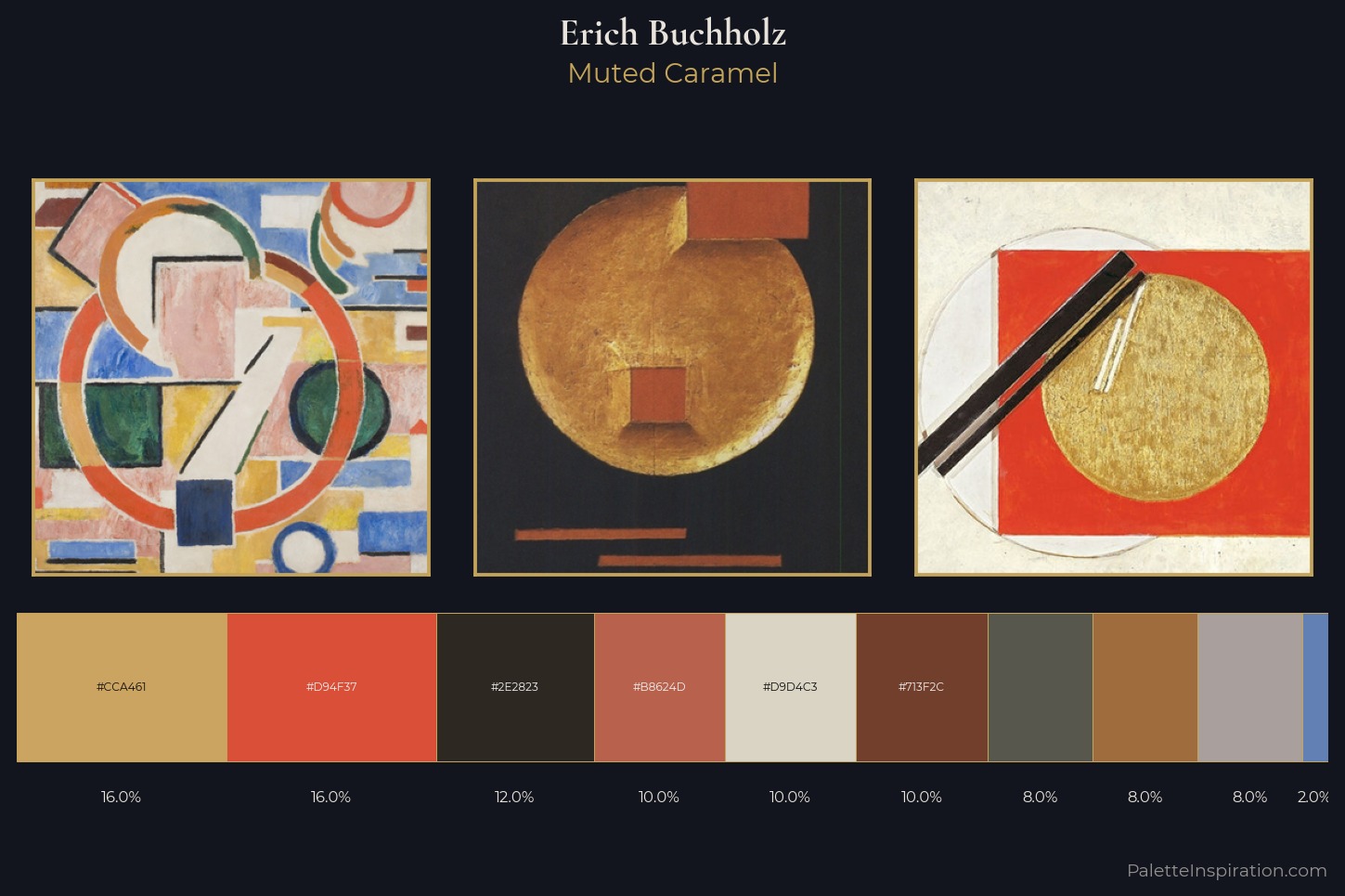 Erich Buchholz Master Palette — Muted Caramel