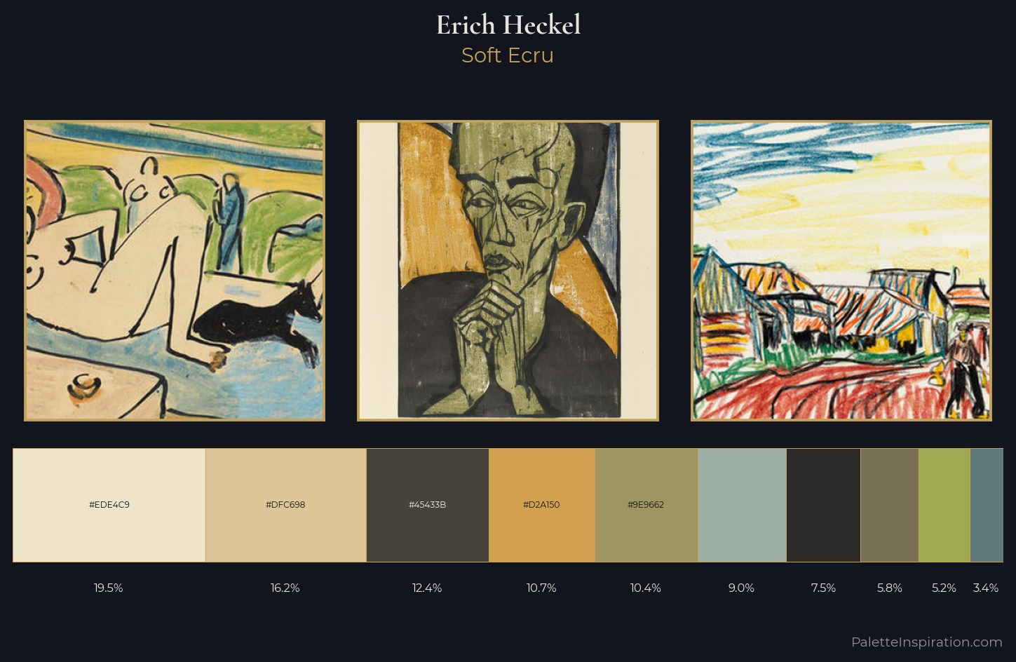 Erich Heckel Palette 1 — Soft Ecru
