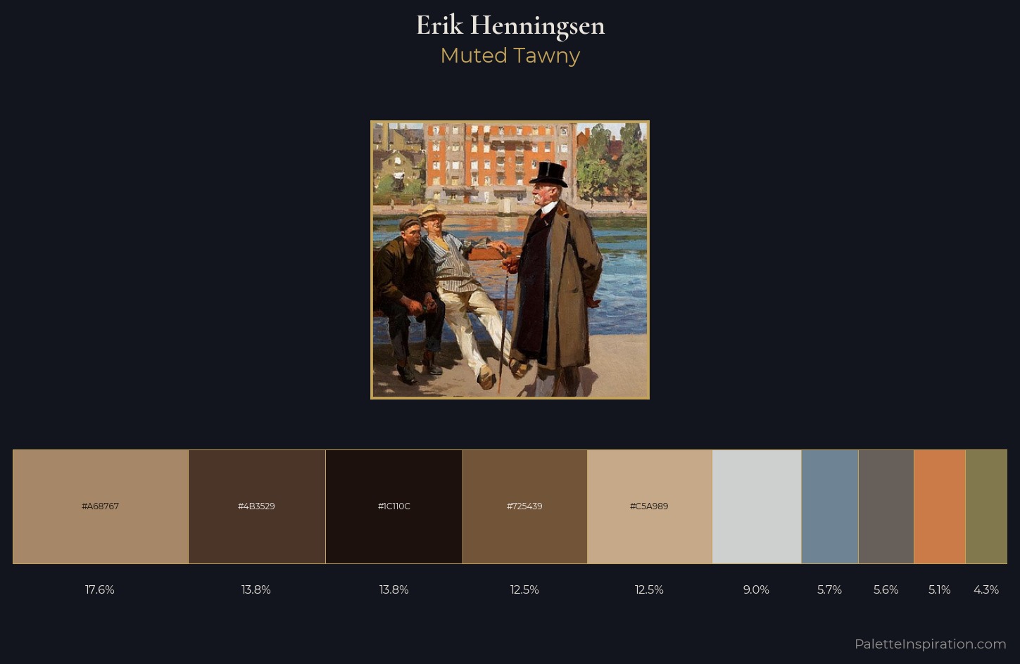 Erik Henningsen Palette 2 — Muted Tawny