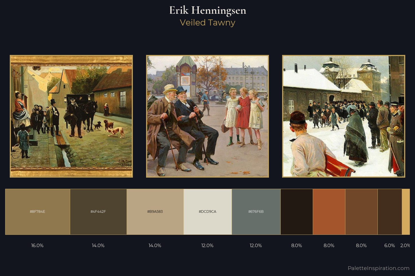 Erik Henningsen Master Palette — Veiled Tawny