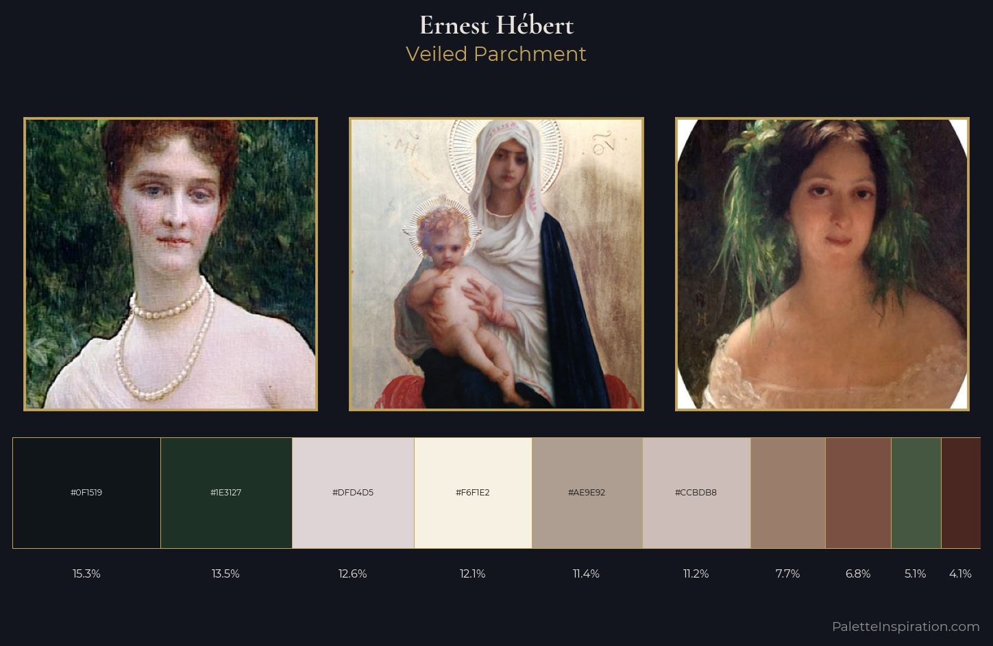 Ernest Hébert Palette 4 — Veiled Parchment