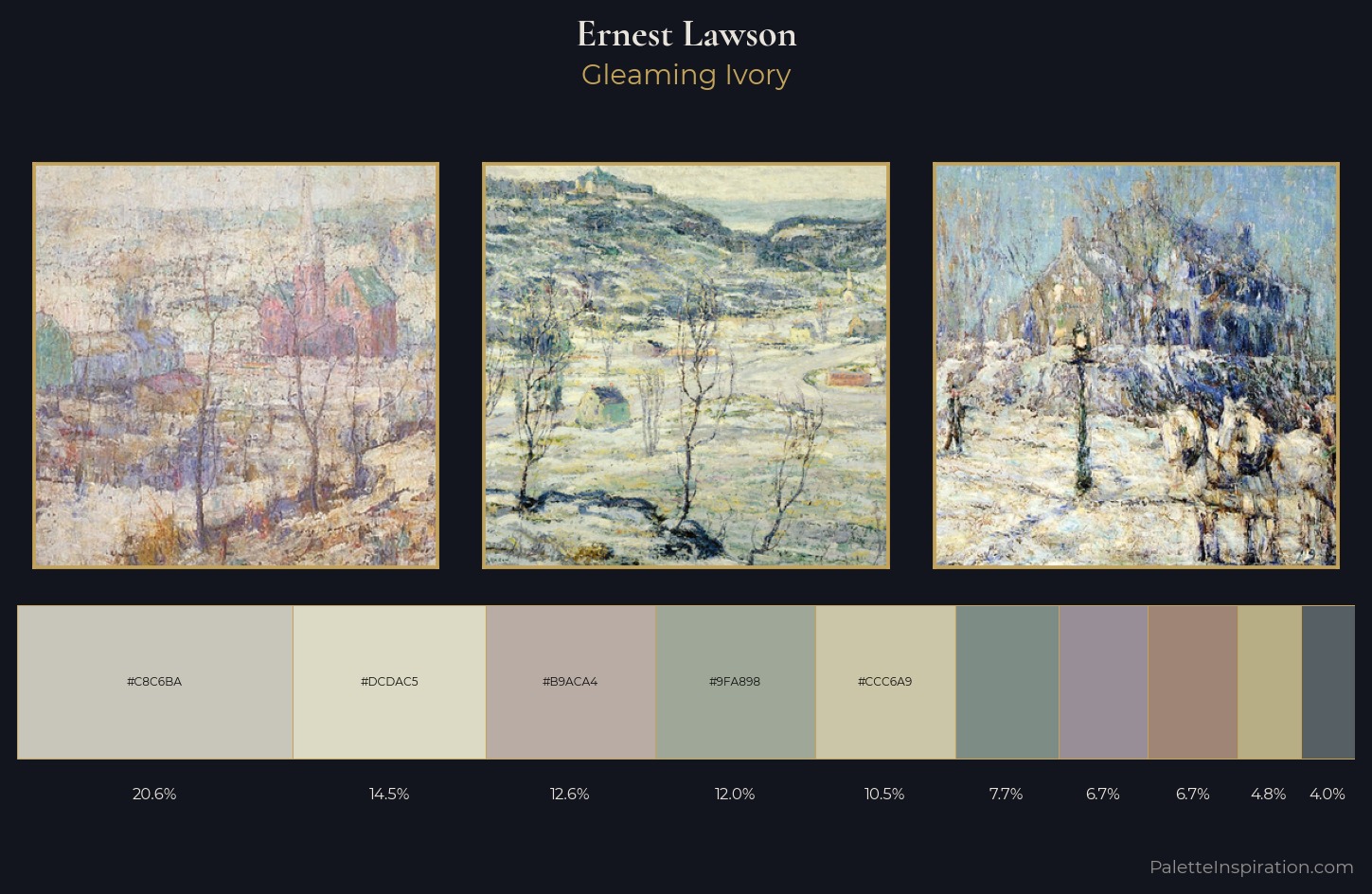 Ernest Lawson Palette 1 — Gleaming Ivory