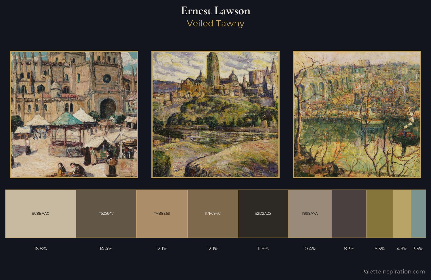 Ernest Lawson Palette 6 — Veiled Tawny