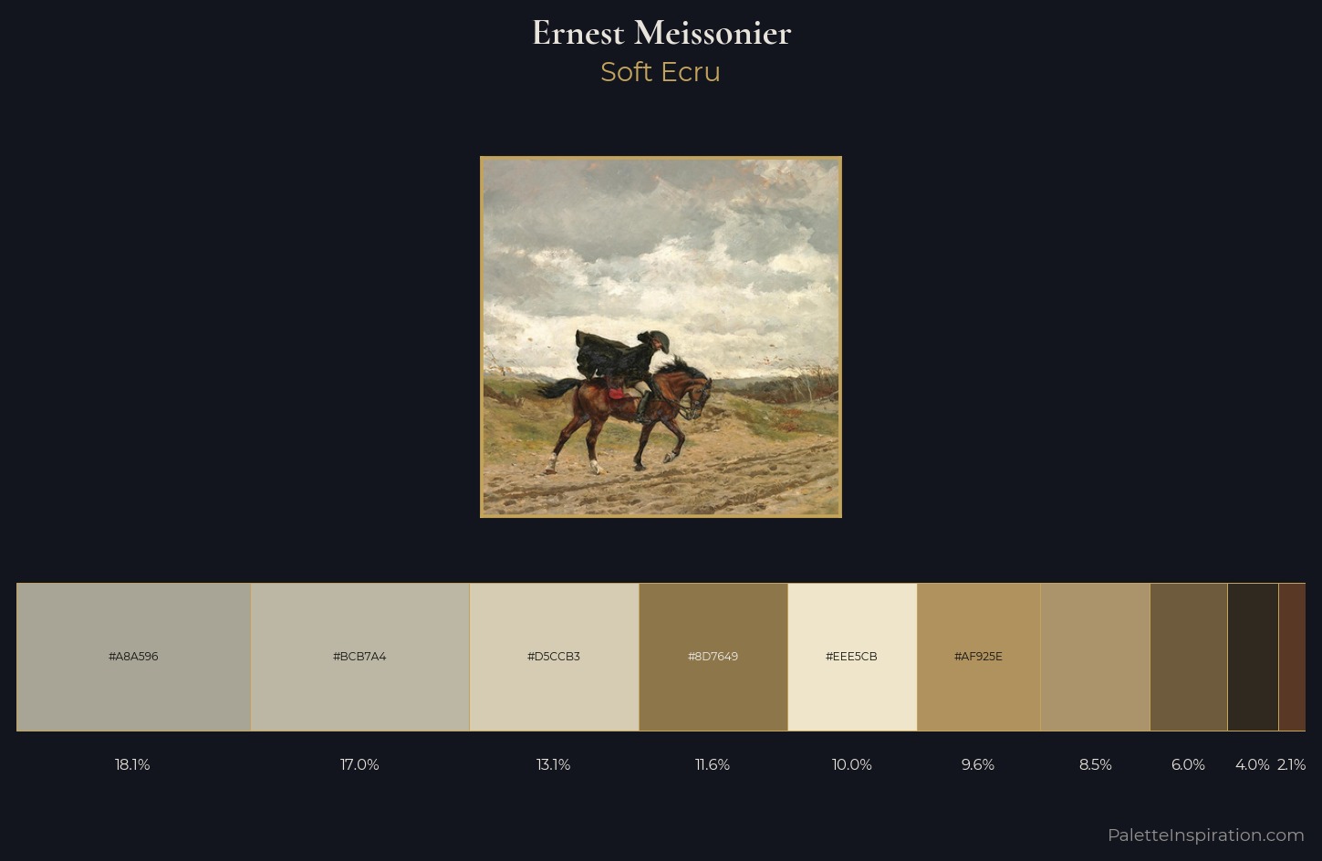 Ernest Meissonier Palette 1 — Soft Ecru
