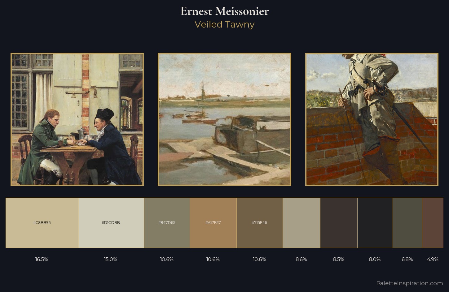 Ernest Meissonier Palette 3 — Veiled Tawny
