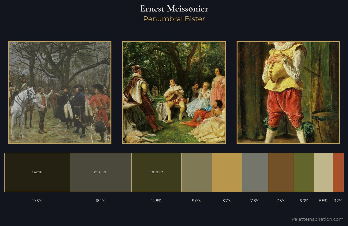 Ernest Meissonier Palette 6 — Penumbral Bister