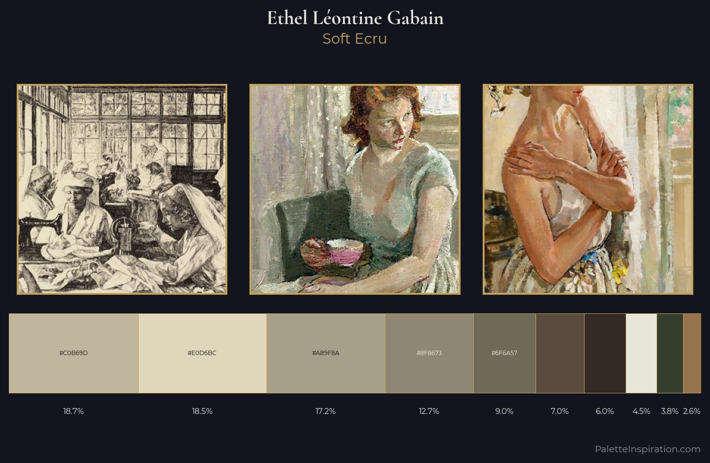 Ethel Léontine Gabain Palette 4 — Soft Ecru