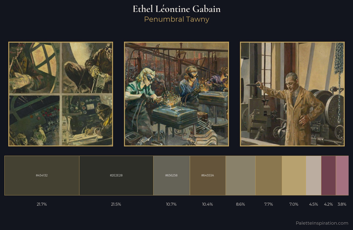 Ethel Léontine Gabain Palette 7 — Penumbral Tawny