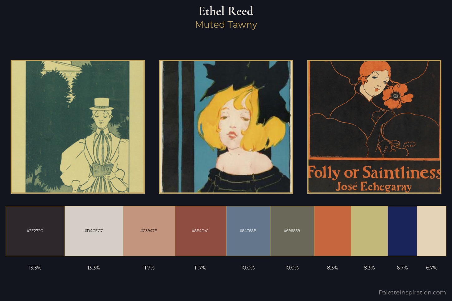 Ethel Reed Master Palette — Muted Tawny