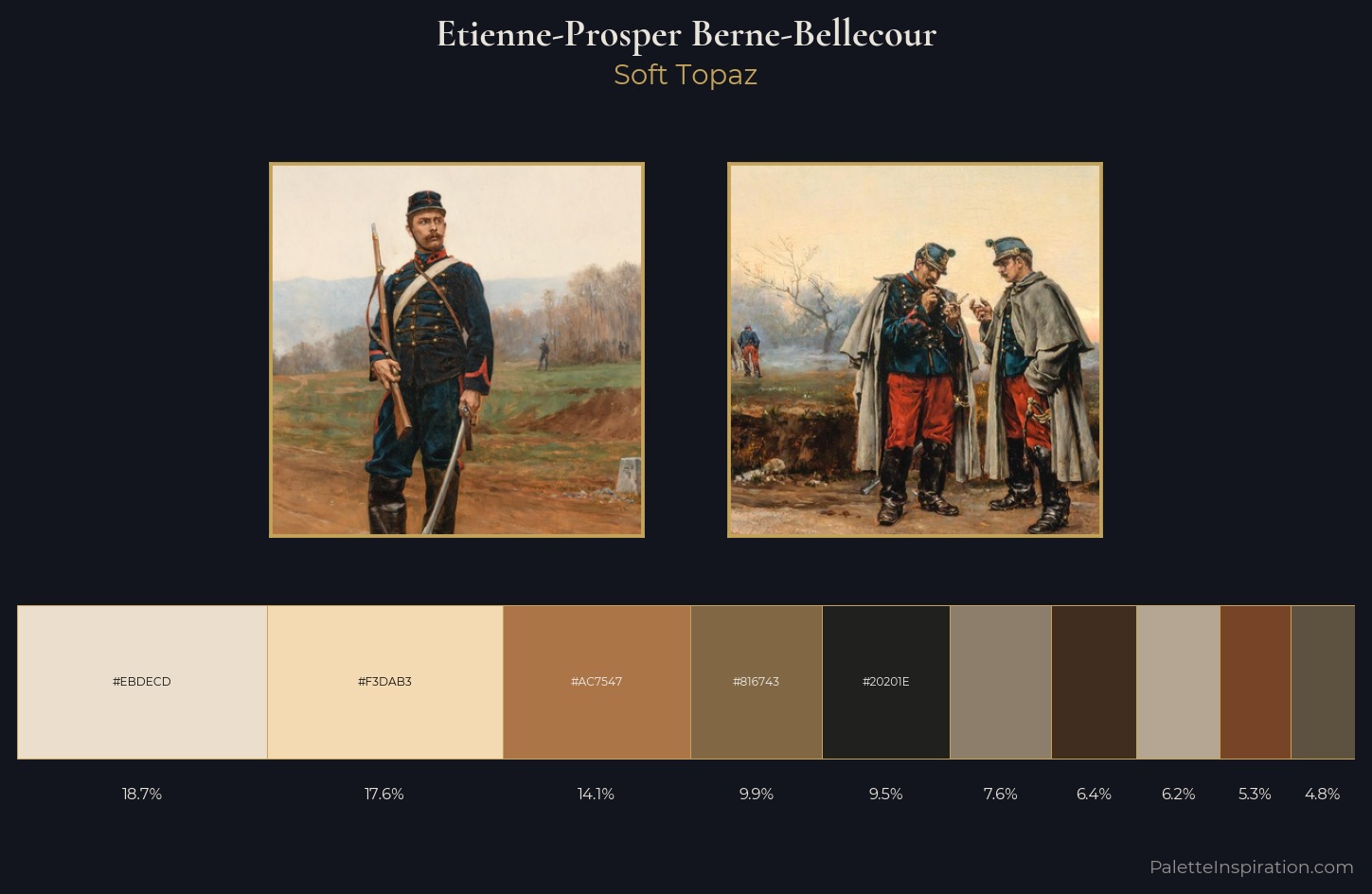 Etienne-Prosper Berne-Bellecour Palette 1 — Soft Topaz