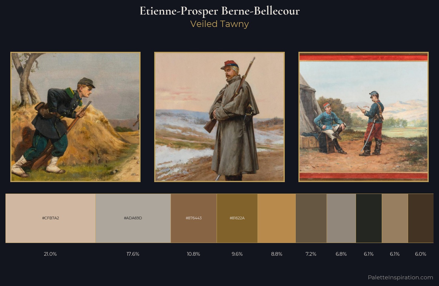 Etienne-Prosper Berne-Bellecour Palette 3 — Veiled Tawny