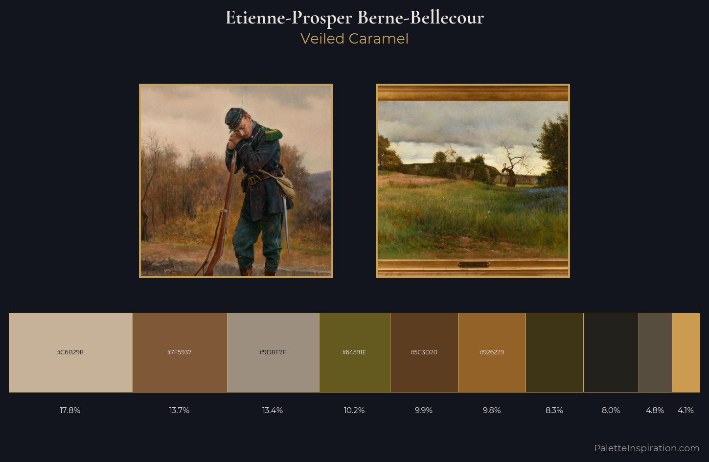 Etienne-Prosper Berne-Bellecour Palette 5 — Veiled Caramel