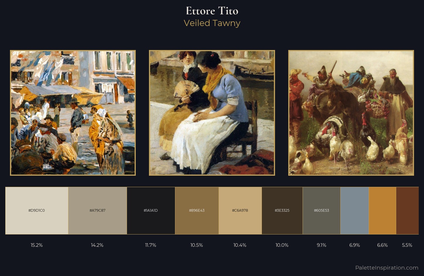 Ettore Tito Palette 3 — Veiled Tawny