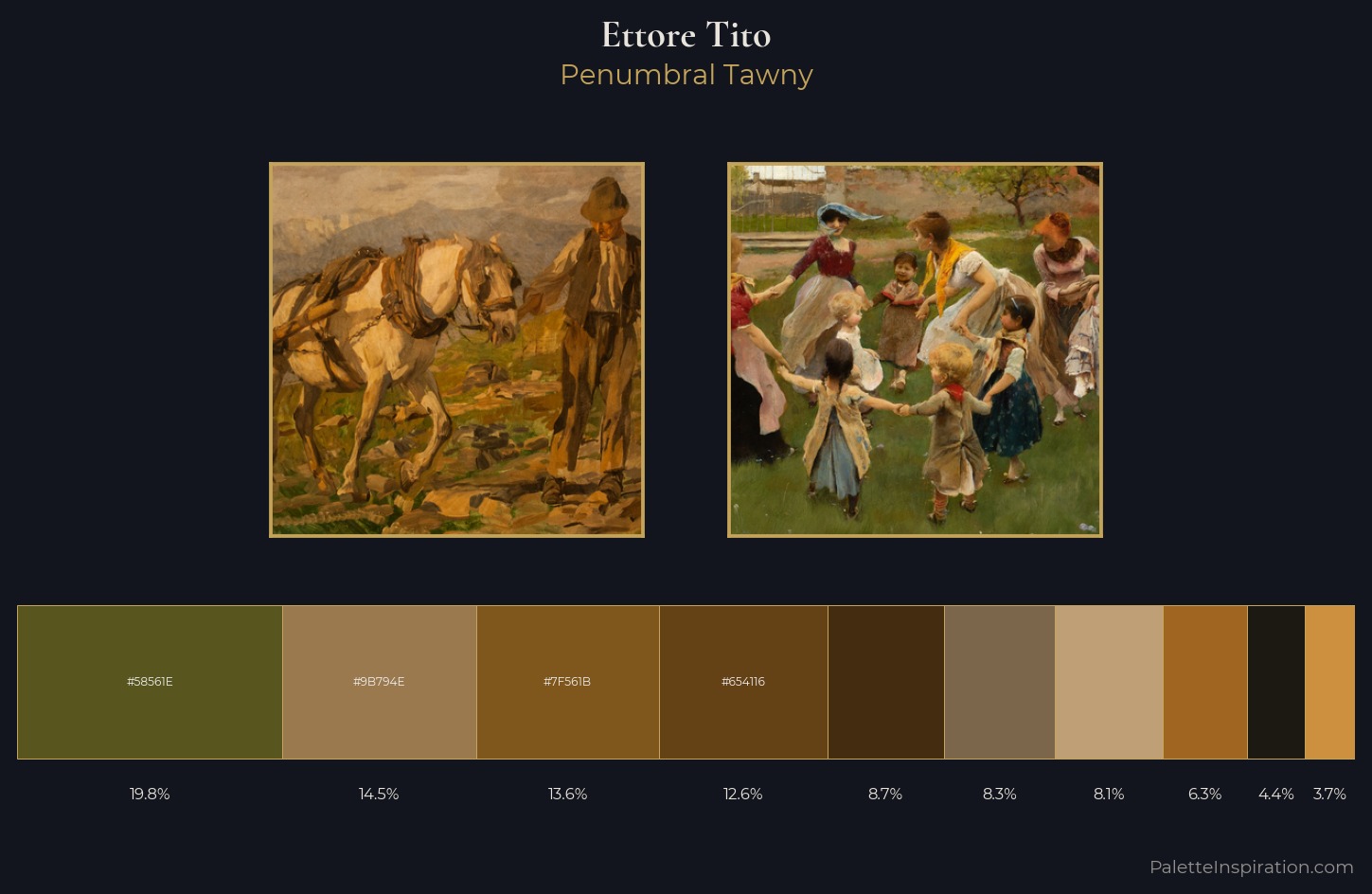 Ettore Tito Palette 6 — Penumbral Tawny