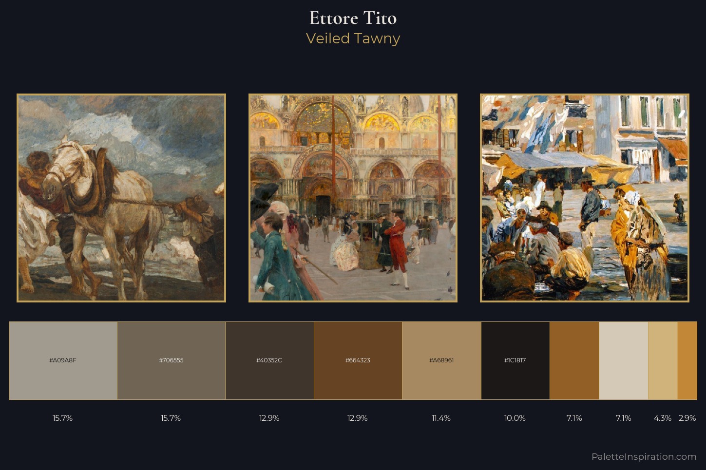 Ettore Tito Master Palette — Veiled Tawny