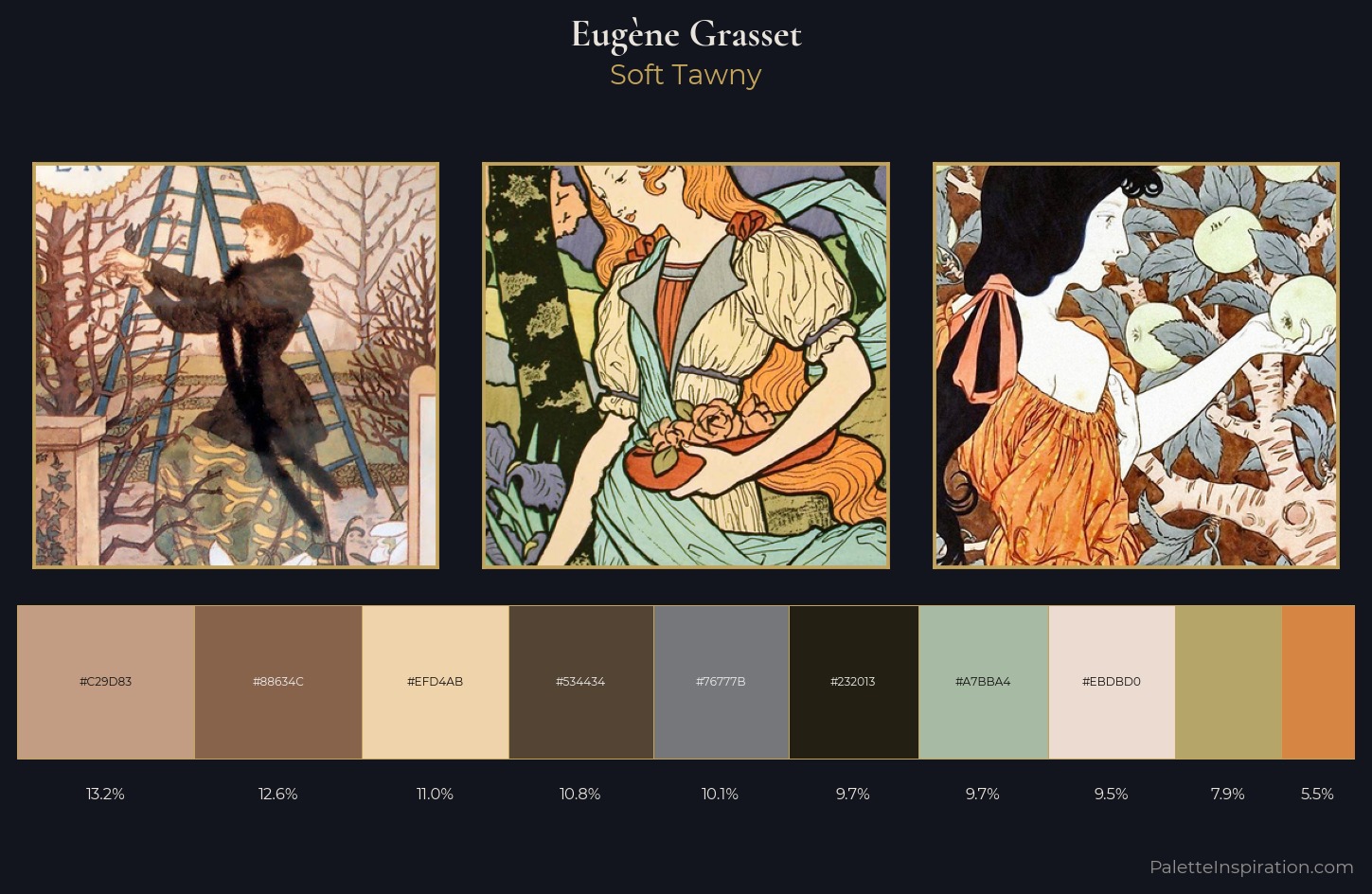 Eugène Grasset Palette 2 — Soft Tawny