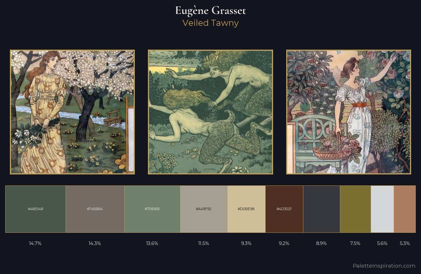 Eugène Grasset Palette 5 — Veiled Tawny