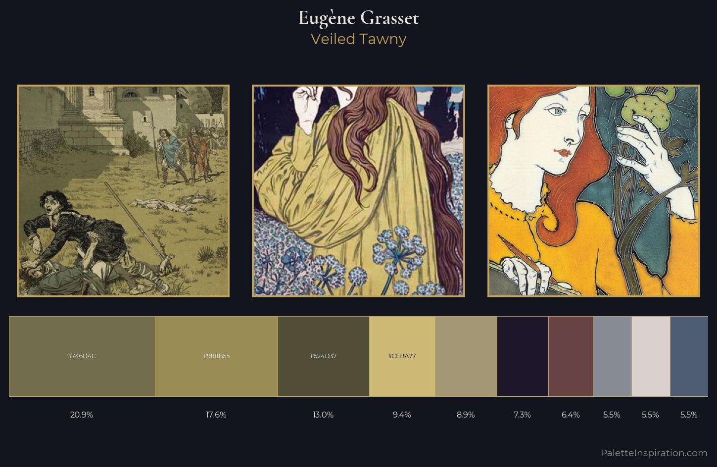 Eugène Grasset Palette 6 — Veiled Tawny