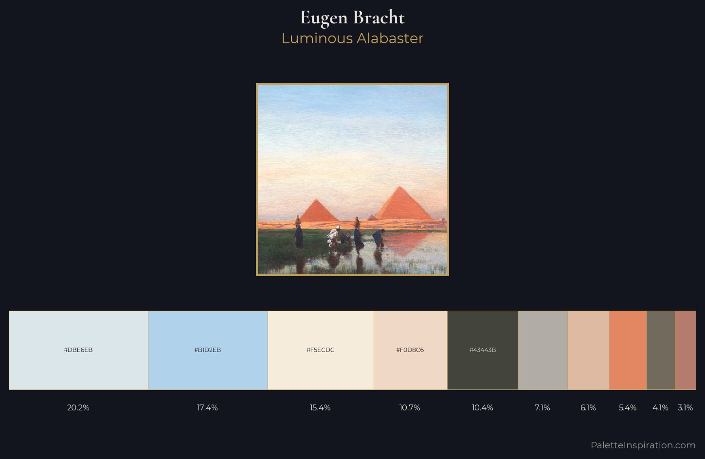 Eugen Bracht Palette 1 — Luminous Alabaster