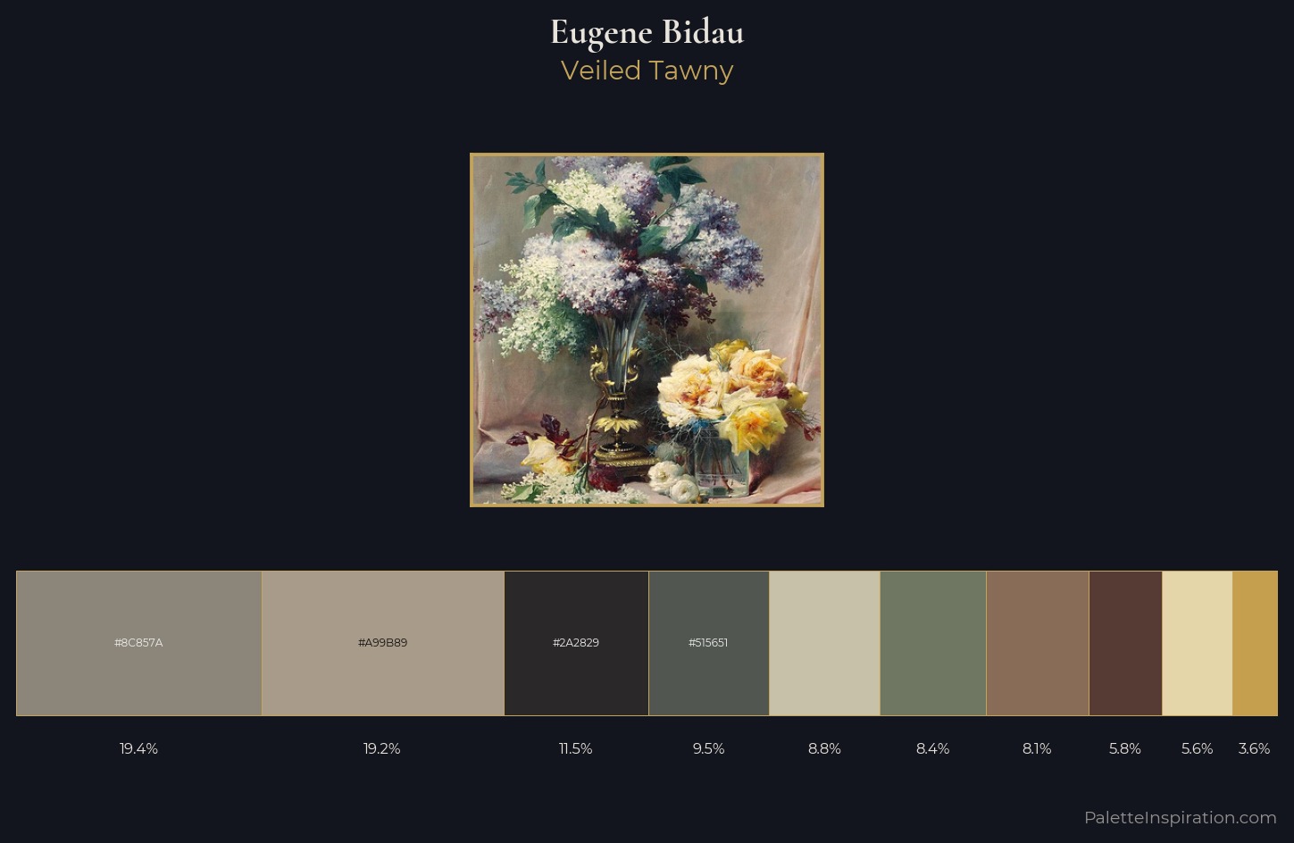 Eugene Bidau Palette 1 — Veiled Tawny