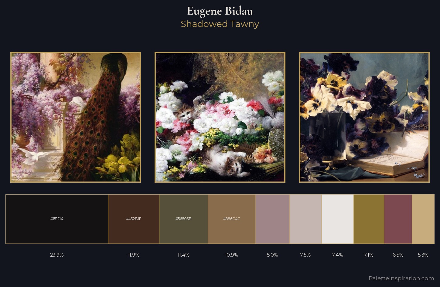 Eugene Bidau Palette 2 — Shadowed Tawny