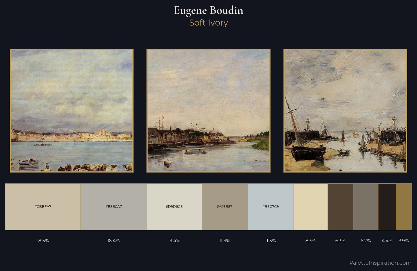 Eugene Boudin Palette 1 — Soft Ivory