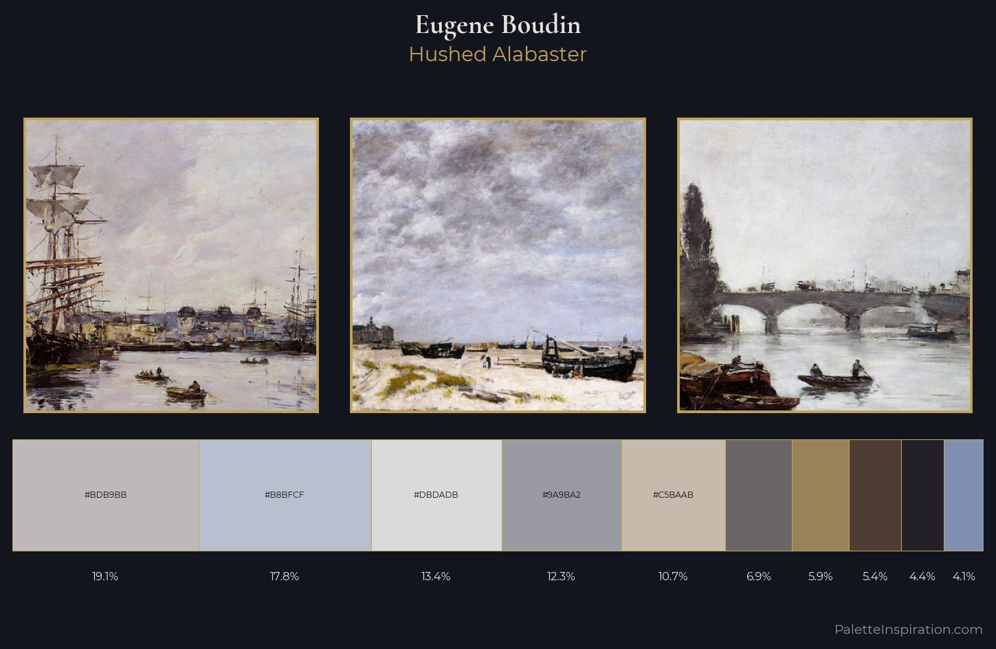 Eugene Boudin Palette 3 — Hushed Alabaster