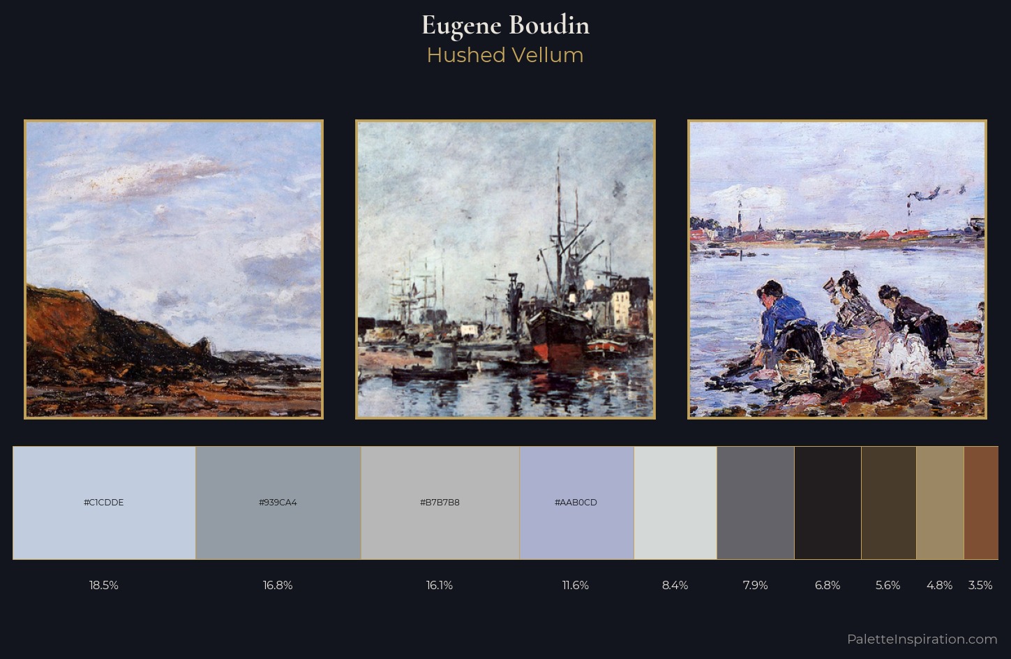 Eugene Boudin Palette 4 — Hushed Vellum