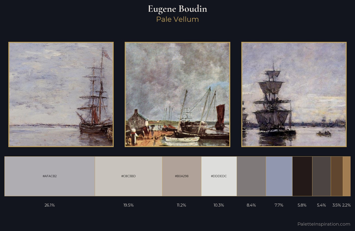 Eugene Boudin Palette 5 — Pale Vellum