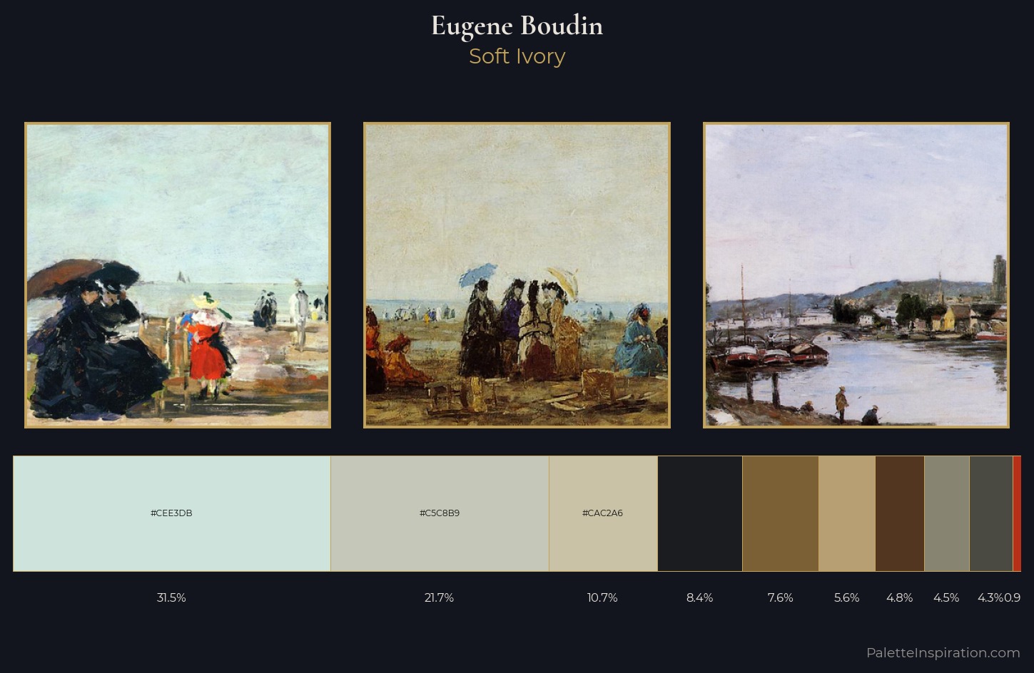 Eugene Boudin Palette 7 — Soft Ivory