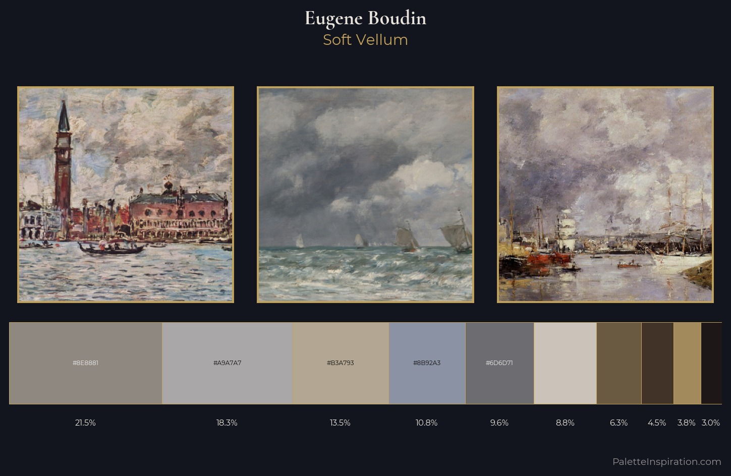 Eugene Boudin Palette 9 — Soft Vellum