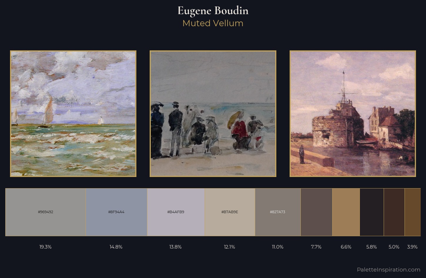 Eugene Boudin Palette 14 — Muted Vellum