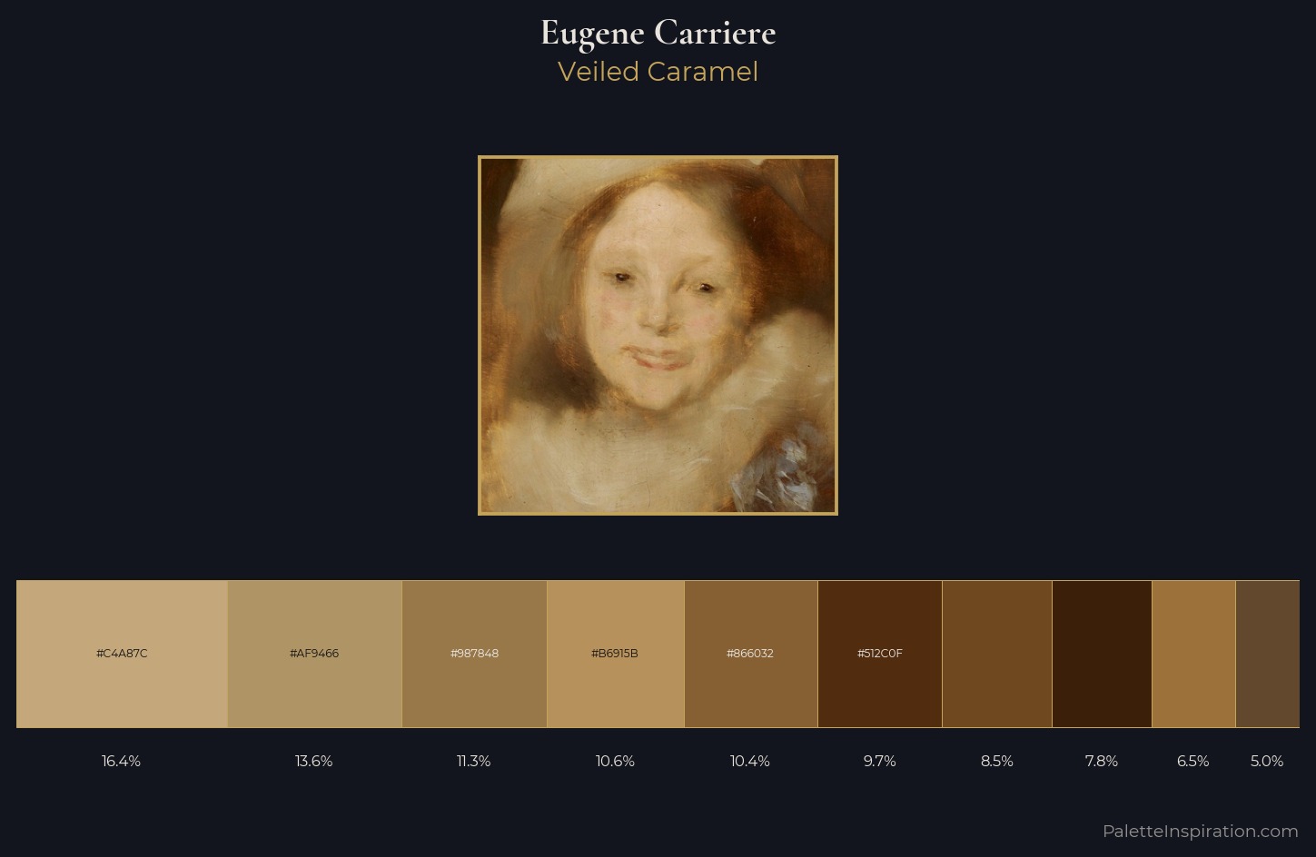Eugene Carriere Palette 2 — Veiled Caramel