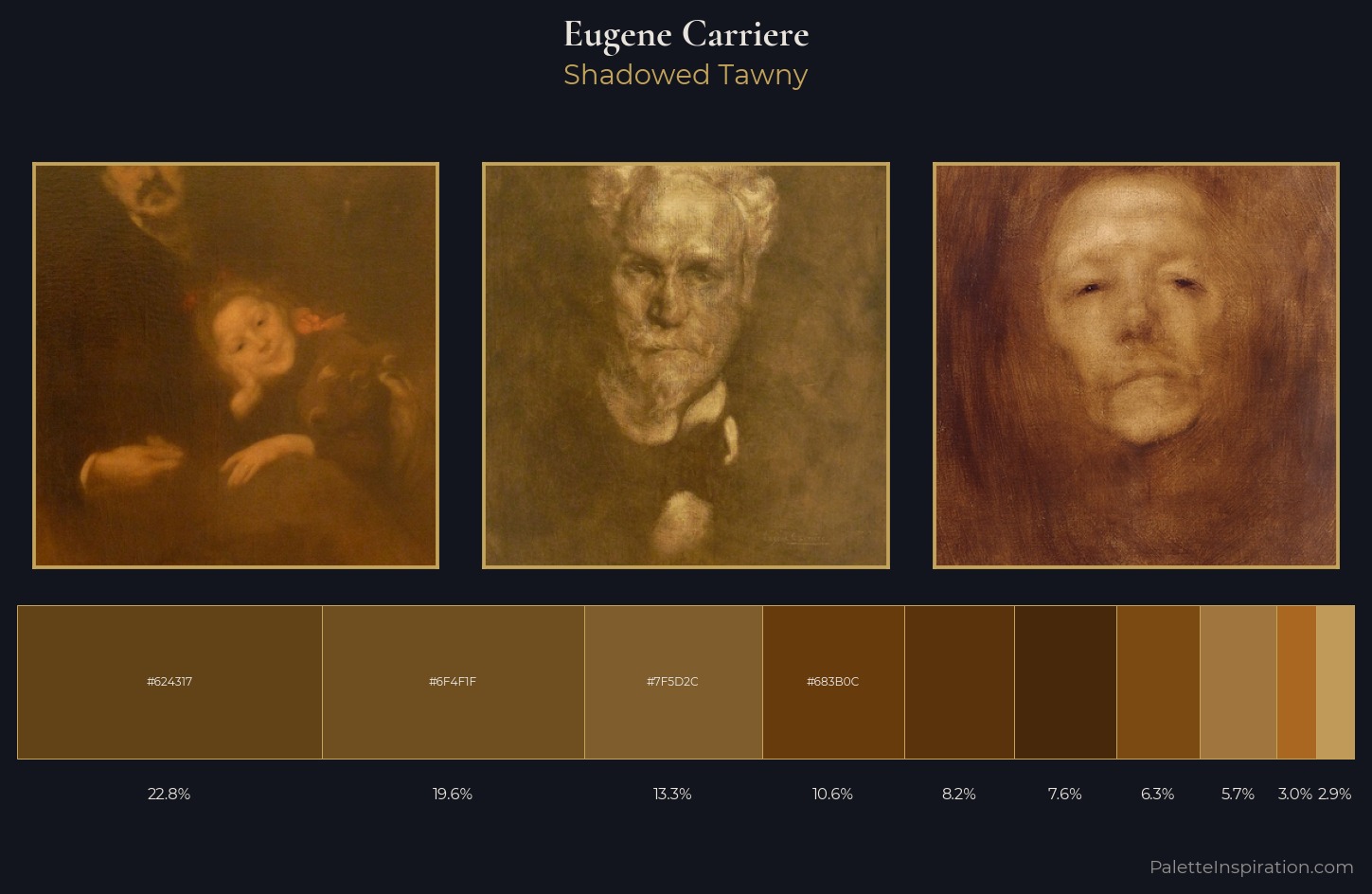 Eugene Carriere Palette 4 — Shadowed Tawny