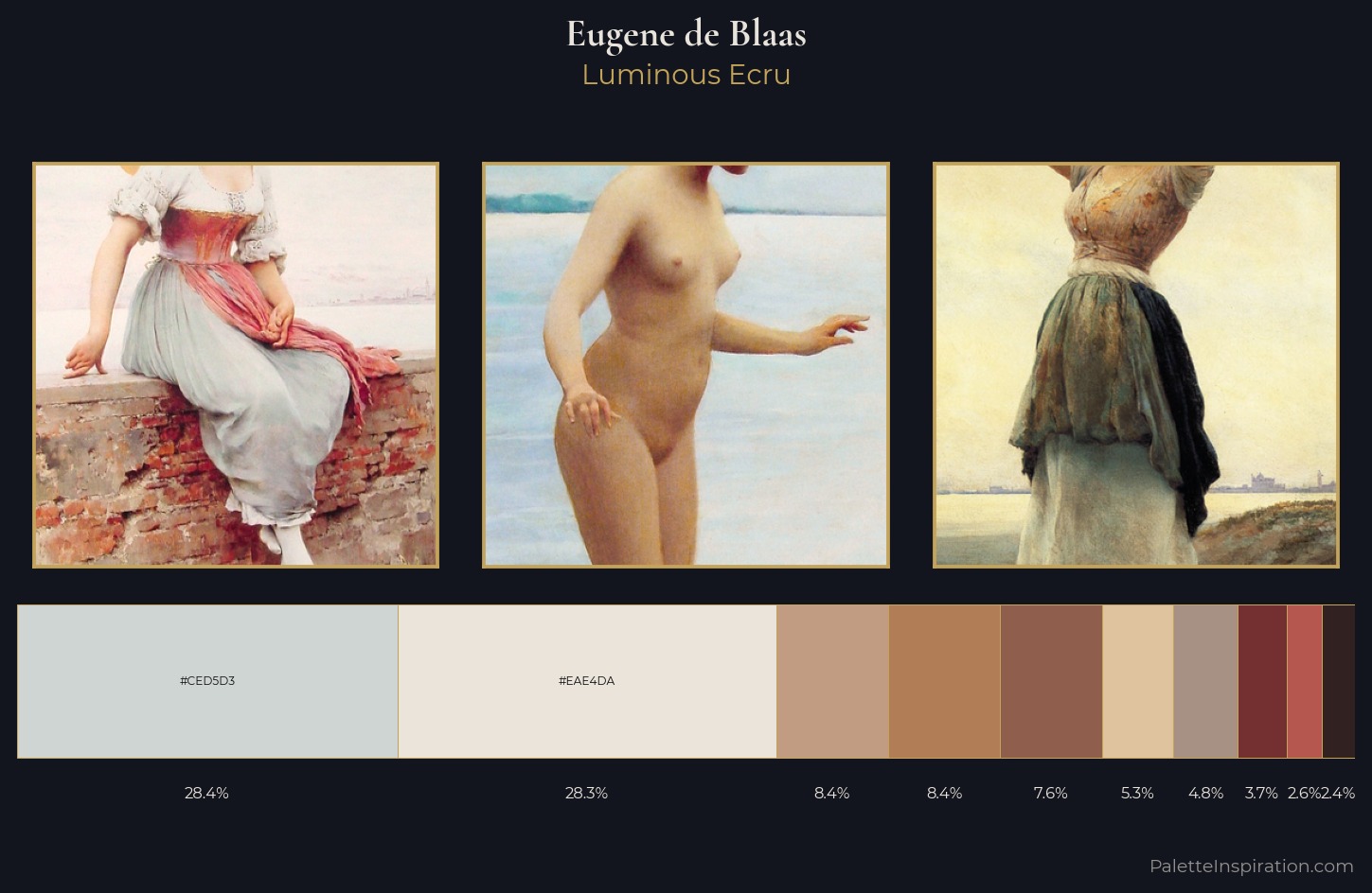Eugene de Blaas Palette 1 — Luminous Ecru