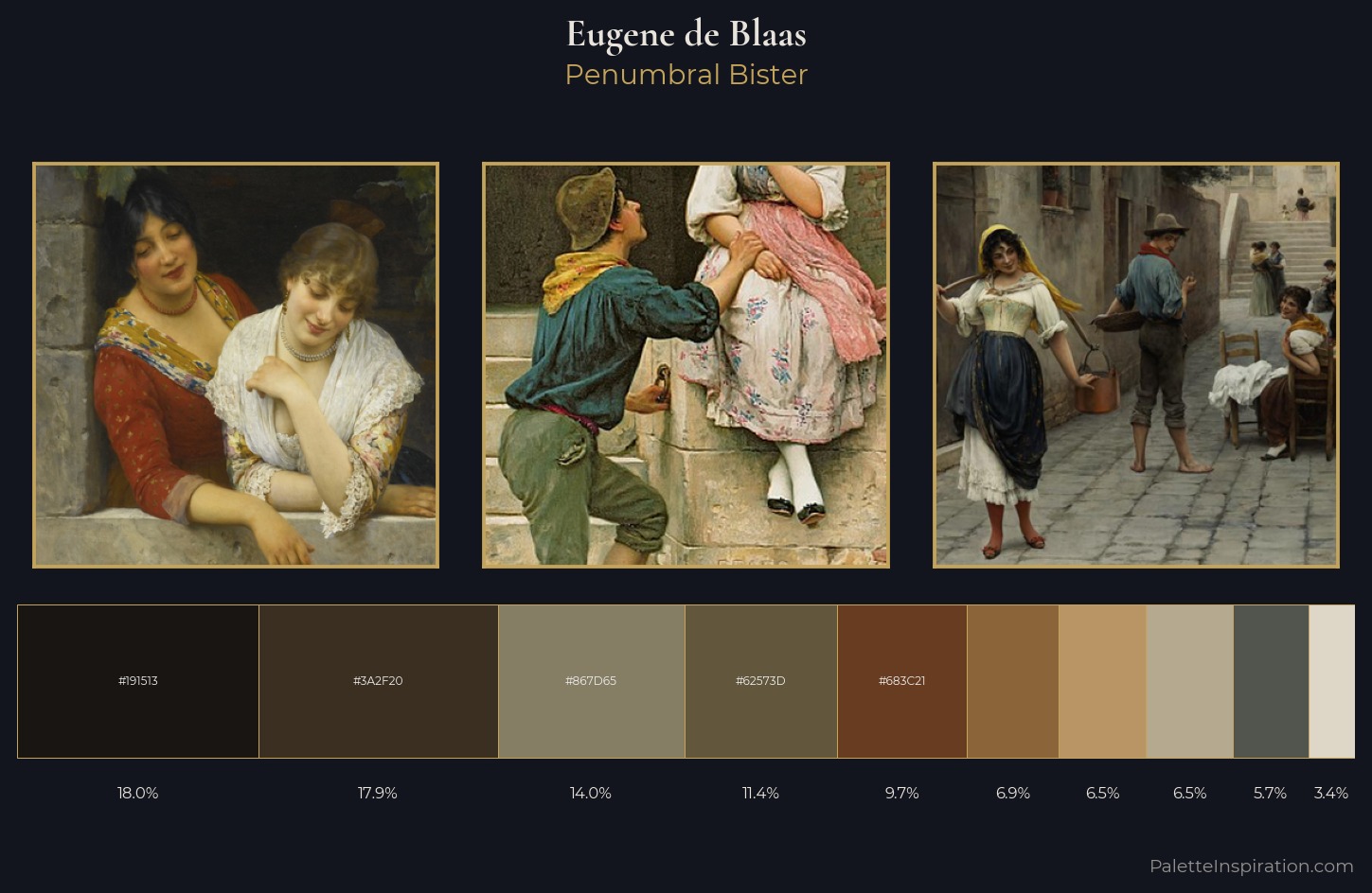 Eugene de Blaas Palette 8 — Penumbral Bister