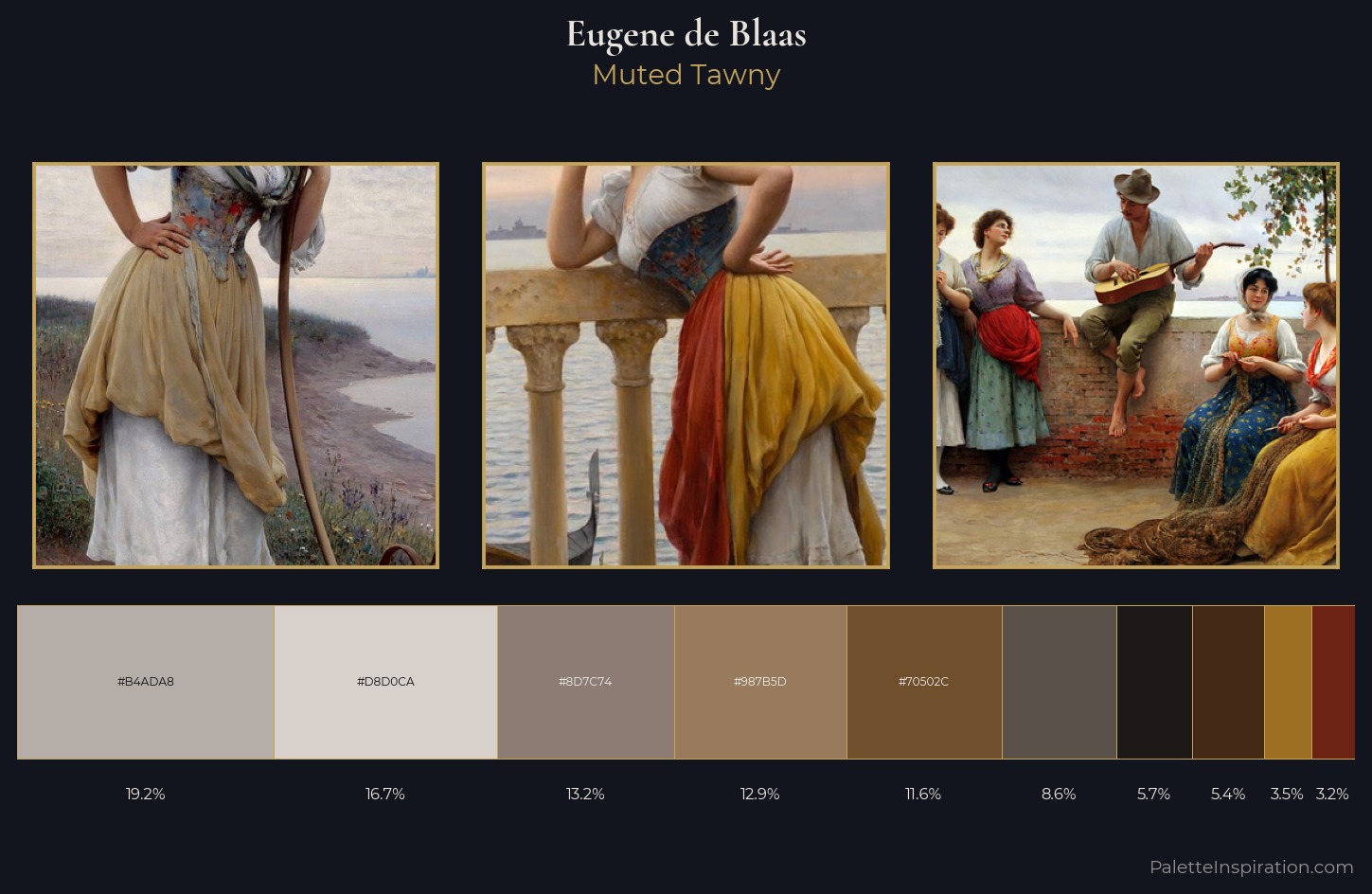 Eugene de Blaas Palette 9 — Muted Tawny