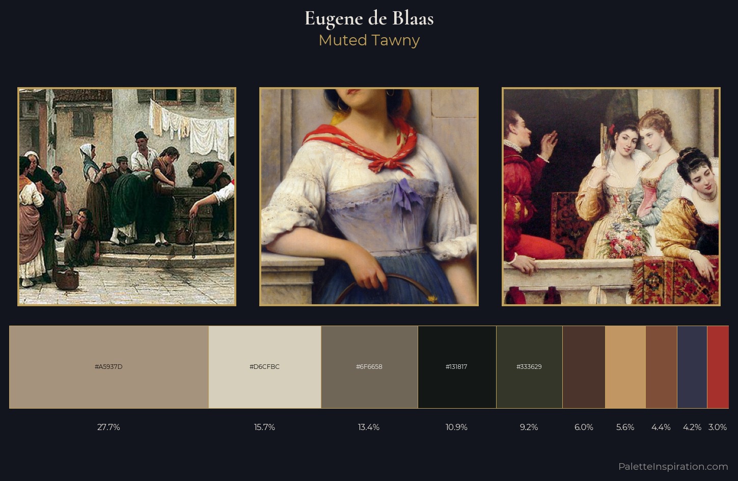 Eugene de Blaas Palette 11 — Muted Tawny